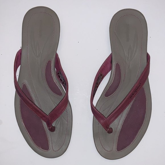PATAGONIA Purple Gray Bandha Thong Currant Flip Flop Sandals Size 6 - Picture 1 of 6